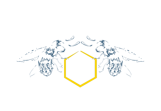 Logo 'Annabeille' comportant deux abeilles stylisées